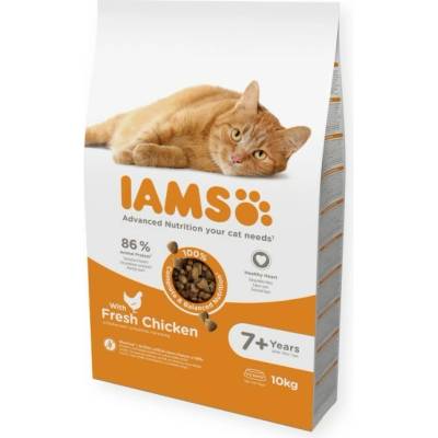 Iams Senior kuracie mäso 10 kg