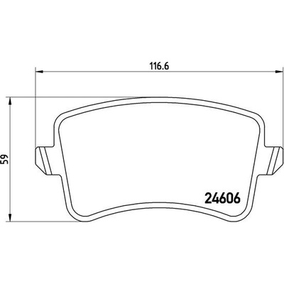 Sada brzdových destiček, kotoučová brzda BREMBO P 85 099X