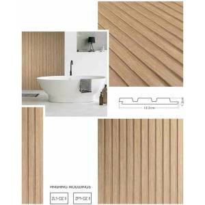 Lamelio Olmo ляв оребрен краен панел, златен дъб 4.2x270 см (ZL1-DZII)