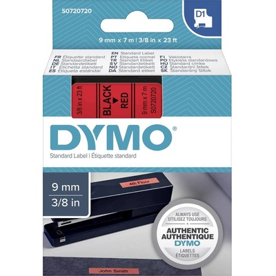 etikety DYMO D1 40917 polyester Farba pásky: červená Farba písma:čierna 9 mm 7 m