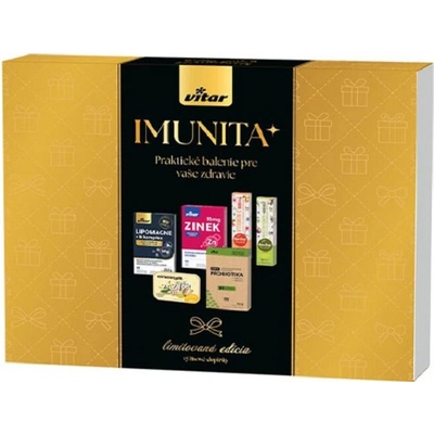 VITAR Box Imunita+ B-komplex 30 cps + zinok 90 tbl + energit zázvor 42 ks + probiotika 30 cps + vitamín C 20 tbl + multivitamín 20 tbl