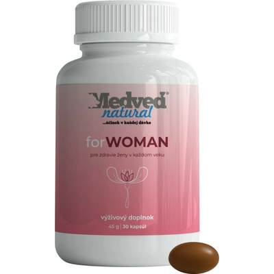 Medveď natural forWOMAN 30 kapsúl
