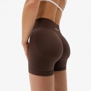 Exalted PushUp Seamless šortky 4" cocoabrown