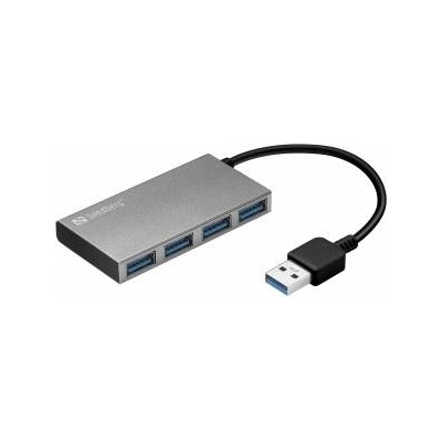 Sandberg USB 3.0 Pocket Hub 4 ports USB 3.0 Pocket Hub 4 ports, USB 3.2 Gen 1 (3.1 Gen 1) Type-A, USB 3.2 Gen 1 (3.1 Gen 1) Type-A, 5000