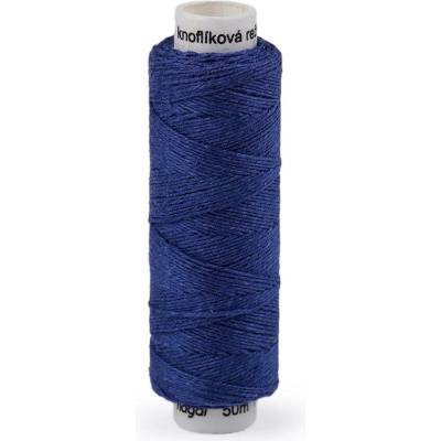 Nitě lněné knoflíkové 50 m Varianta: 548 modrá královská, Balení: 1 ks
