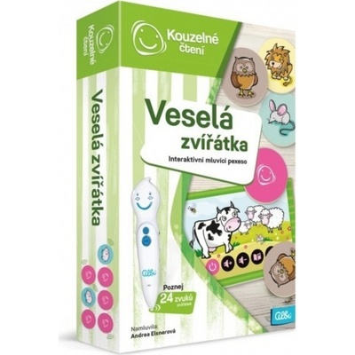 Albi Kouzelné čtení mluvící pexeso Veselá zvířátka CZ