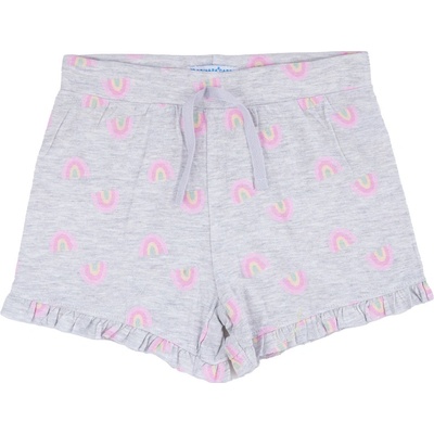 Primark šedé kraťasy s duhami