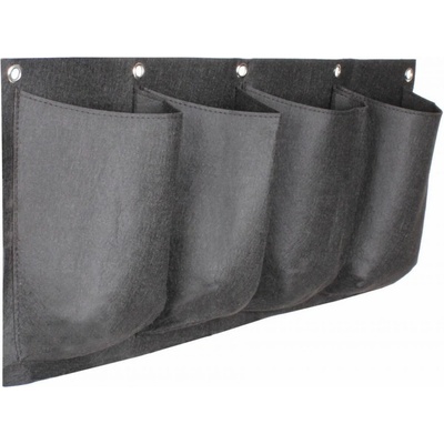 Merco Horizontal Grow Bag 4 textilné kvetináče na stenu čierna