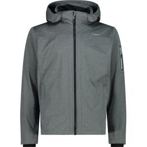 CMP Мъжко софтшел яке CMP Jacket Zip Hood Light Melange Softshell jacket - Antracite Melange / Ghiaccio - размер 52 (EU) (003-2830-0114)