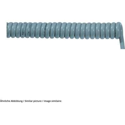 Lapp 70002728 špirálový kábel SPIRAL 400 P 1500 mm / 4500 mm 7 G 0.75 mm² sivá 1 ks