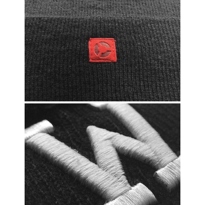 Masterdis Бийни шапка в черен цвят MSTRDS Letter Cuff Knit Beanie W UB-10582-00380 - Черен, размер one size