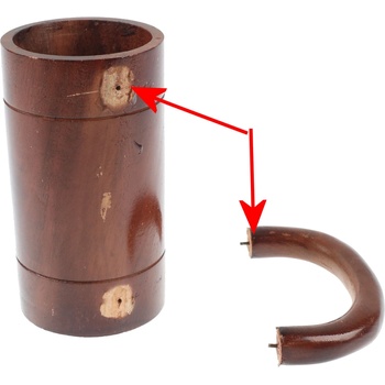 Image 1 of NNM чаша Wooden Beer Coffee- С ДЕФЕКТ - MY640