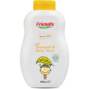 Friendly Organic Органичен Бебешки Шампоан с Овес - Нежна Грижа, 400мл