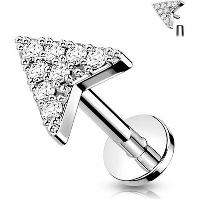 S4U Labreta cartilage piercing šipka (1,2 x 8 mm) LB0032ST-1208
