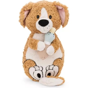 NICI Ници: Кафяв плюшен кученце и патица - 40 х 20 см (62165)