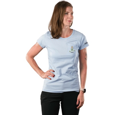 Northfinder Dámske turistické tričko z organic cotton MARYB lightblue