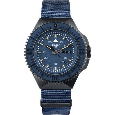 Traser P69 Black Stealth Blue Nato