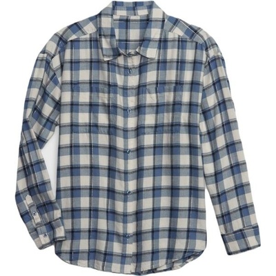 GAP LS Flannel dívčí košile modrá – Zboží Mobilmania