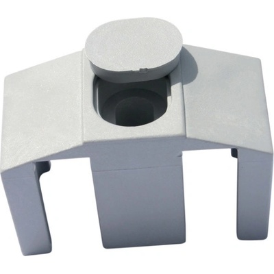 Příchytka PVC na čtyřhranný sloupek pro panely PILOFOR CLASSIC, šedá