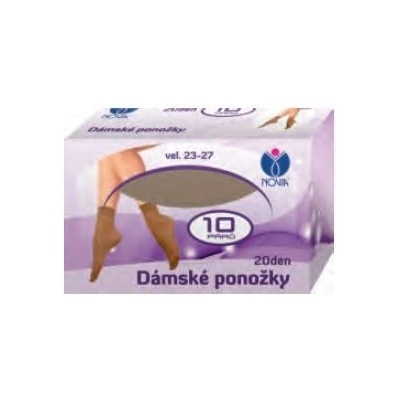 Novia dámské ponožky N01 10 párů opálená