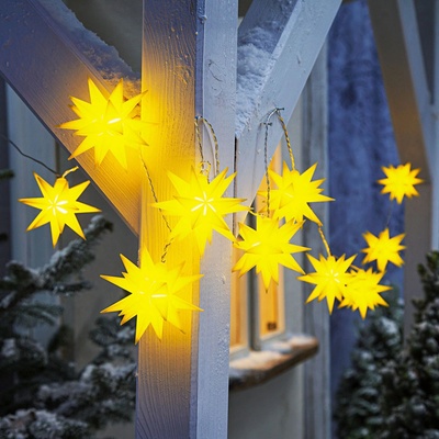 Weltbild LED Reťaz Vianočná hviezda žltá