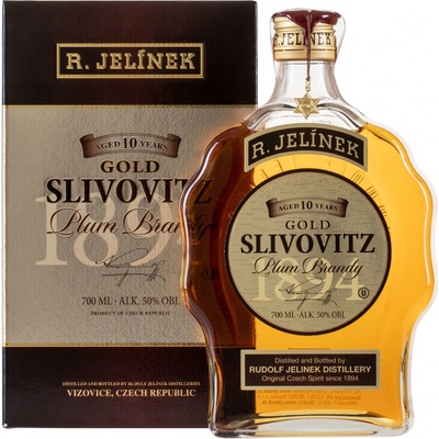 Rudolf Jelínek Slivovica Gold Kosher 10y 50% 0,7 l (kartón)