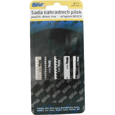 Magg WT5 Sada náhradních pilek 5 ks uchycení BOSCH