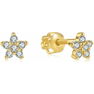 DIANTE Zlaté náušnice hvězda 31511204 (Au 585/1000, 0,94 g)