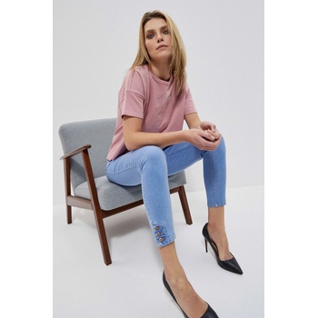 Moodo Сини дънки със среден талия и копчета на крачолите Moodo Moodo | Sin | ЖЕНИ | XS