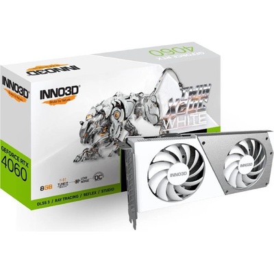 Inno3D GeForce RTX 4060 TWIN X2 OC WHITE 8GB GDDR6 (N40602-08D6X-173051W)