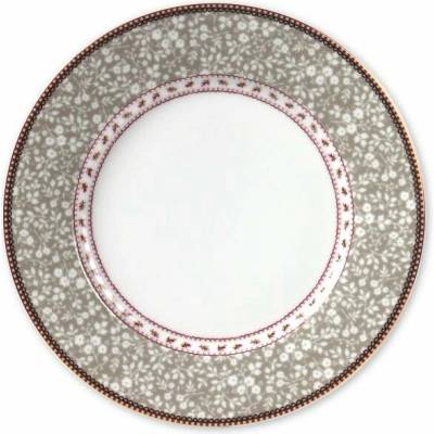 Pip Studio Floral Talíř mělký khaki 26,5cm