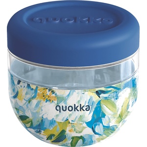 QUOKKA Кутия за обяд Quokka Bubble Blue Peonies 770 мл (40134)