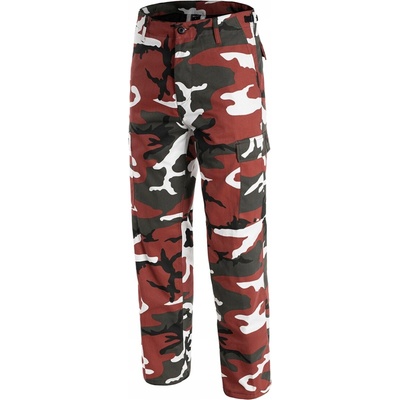 Nohavice Mil-tec US BDU Ranger red camo urban