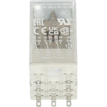 ABB Щепселно реле abb cr-m024dc3, 10a/24vdc, 3no (m518415)