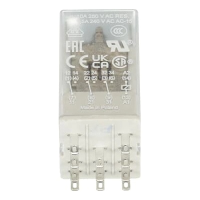 ABB Щепселно реле abb cr-m024dc3, 10a/24vdc, 3no (m518415)