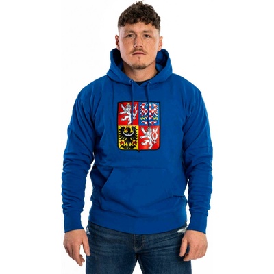 Kappa pánska mikina Logo Nathan Statní Znak Nášivka Royal