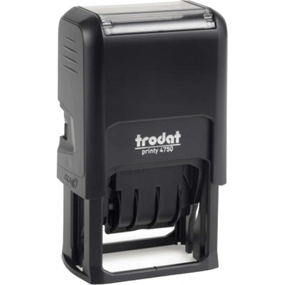 TRODAT Печат TRODAT Printy 4.0 4750 с дата и ISO номер, черна подложка 4750-P4-ISO-F (4750-P4-ISO-F)