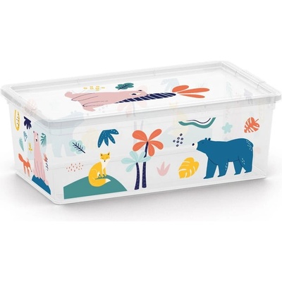KIS Бяла пластмасова детска кутия за съхранение 34x19x12 cm C Box Style - KIS (258930)