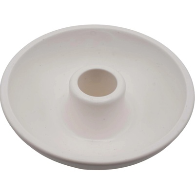 VOJA HOME SOLVERE – kulatý svícen z ekologické pryskyřice, Ø 11 cm, kalíšek Ø 2,1 cm Barva: Bílá