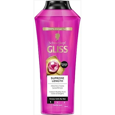 Schwarzkopf Шампоан за дълга коса Schwarzkopf GLISS Supreme Length, 400 ml (201147)