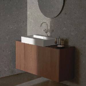 Ideal Standard Atelier Conca стенен шкаф за монтаж на стена с 1 чекмедже и плот 120 см, цвят тъмен орех (T4320Y5)