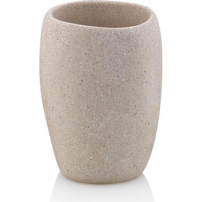KELA Поставка за четки за зъби от цимент KELA Roda, бежова (1107)