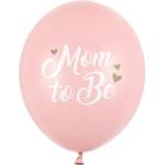PartyDeco Балон - Mom to Be розов