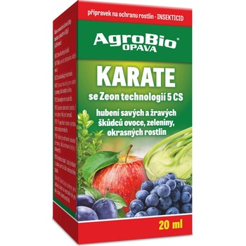 AgroBio Přípravek k hubení savého a žravého hmyzu KARATE Zeon 5 SC 20 ml