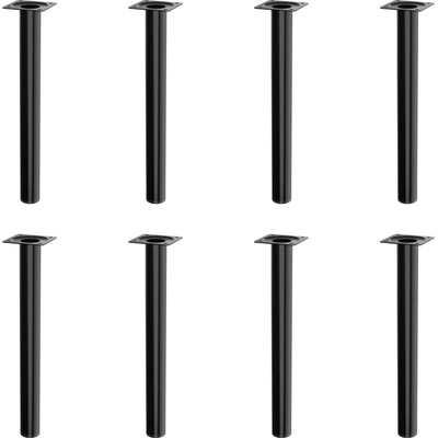 Walteco Nábytková noha guľatá priemer 30 mm výška 300 mm čierna 4 ks 50281BP1