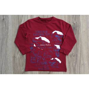 Rudi fashion Блуза с дълъг ръкав Dinosaur, 98, 104, 110, 116 /бордо/