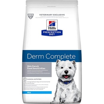 Hill's Hills Prescription Diet Derm Complete Mini Canine - за поддържане на кожата при дерматоза при кучета от дребните породи 6kg