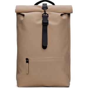 RAINS Дневна раница Rains Rolltop Rucksack W3 17 Daypack - Beige - размер One Size (502-9576-0511)