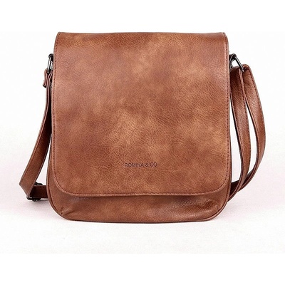 Romina & Co malá crossbody kabelka F21 s klopou hnědá