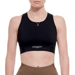 PEPPERMINT Дамски спортен сутиен PEPPERMINT Women's Signature High-Neck Bra Sports bra - Black (114-3732-0214)